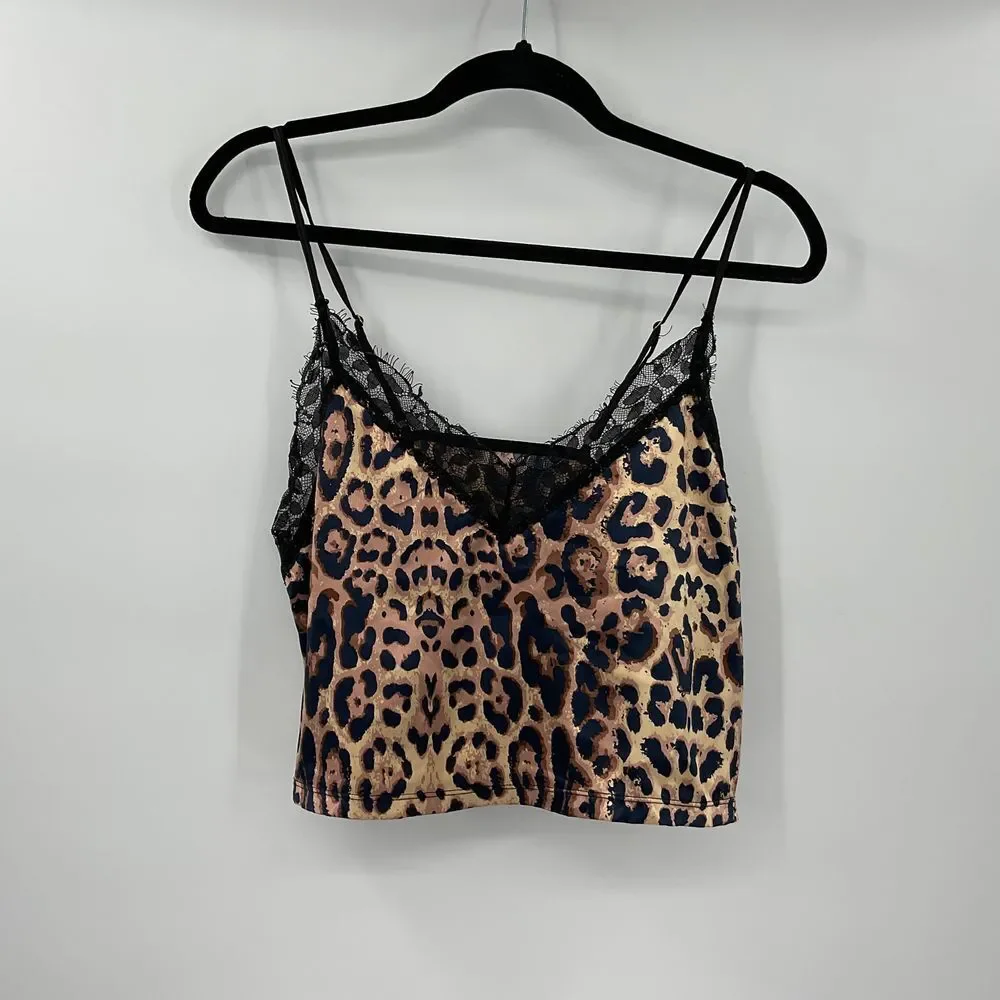 Seven till Midnight Leopard Print Cami &‎ Pant Sleep Set Size 1X/2X (Z93)